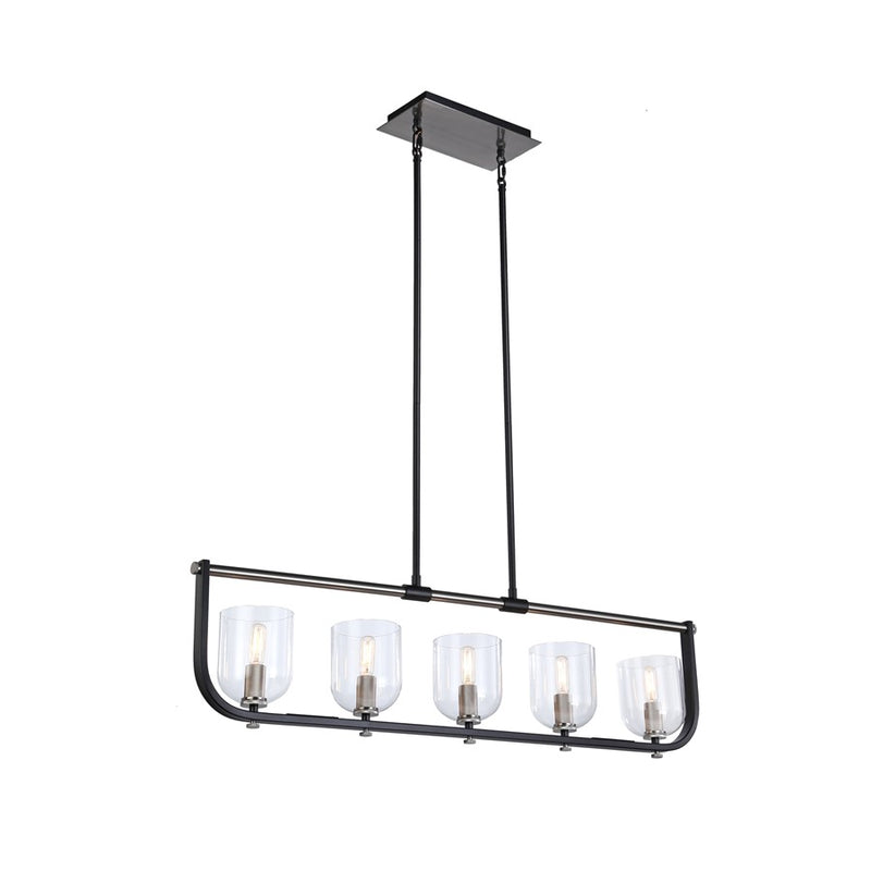 Artcraft Cheshire 5-Light Island Light, Black