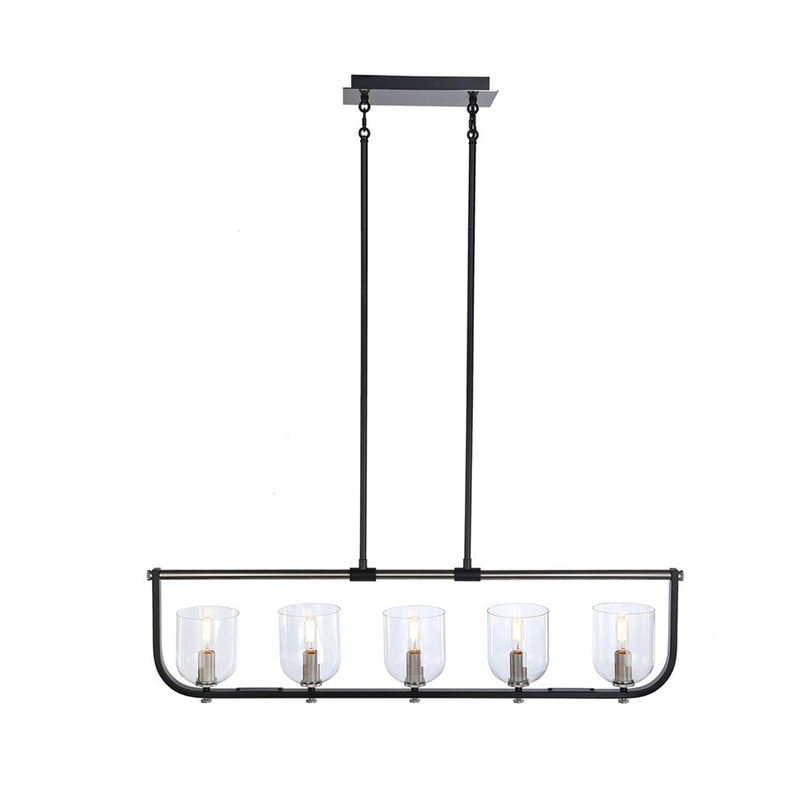 Artcraft Cheshire 5-Light Island Light, Black