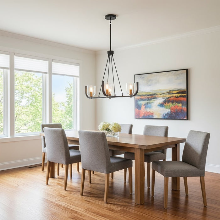 Artcraft Cheshire 5-Light Chandelier, Black