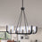 Artcraft Cheshire 5-Light Chandelier, Black