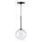 Artcraft Aurelia 1-Light Pendant, Matte Black/Brass