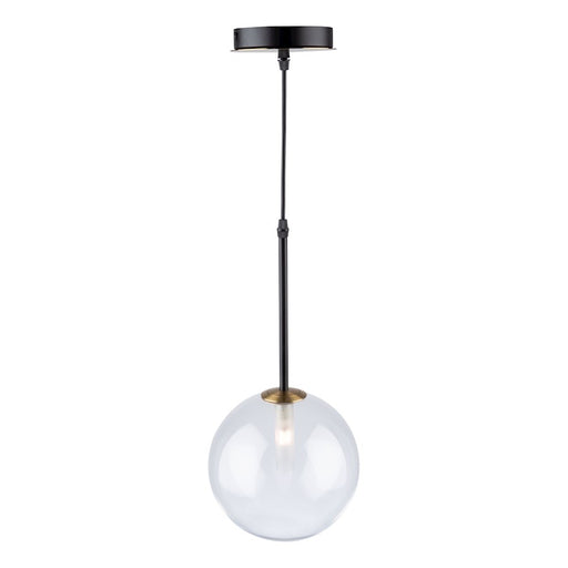 Artcraft Aurelia 1-Light Pendant, Matte Black/Brass