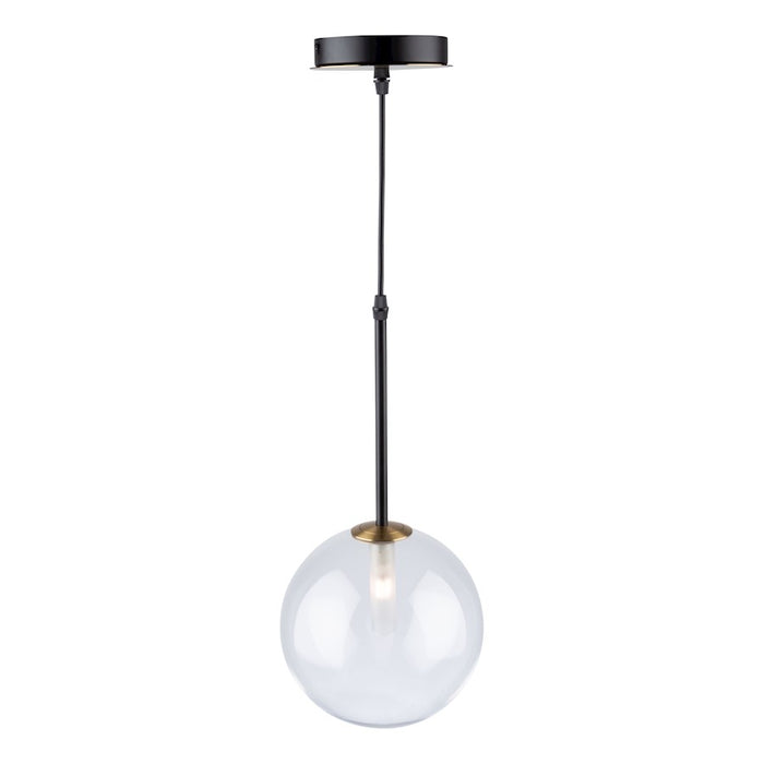 Artcraft Aurelia 1-Light Pendant, Matte Black/Brass