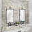 Artcraft Positano 2 Light Bathroom Vanity, Polished Nickel/Clear