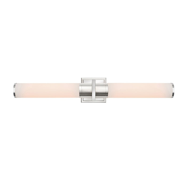 Artcraft Positano 2 Light 29" Bathroom Vanity, Polished Nickel/White