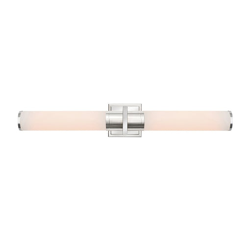 Artcraft Positano 2 Light 29" Bathroom Vanity, Polished Nickel/White