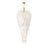 Artcraft Alessia 21 Light Chandelier, Brushed Brass/White - AC11784BR