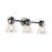 Artcraft Kanata 3-Light Vanity Light, Black
