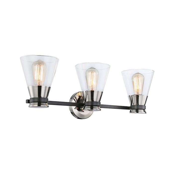 Artcraft Kanata 3-Light Vanity Light, Black