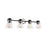 Artcraft Kanata 4-Light Vanity Light, Black