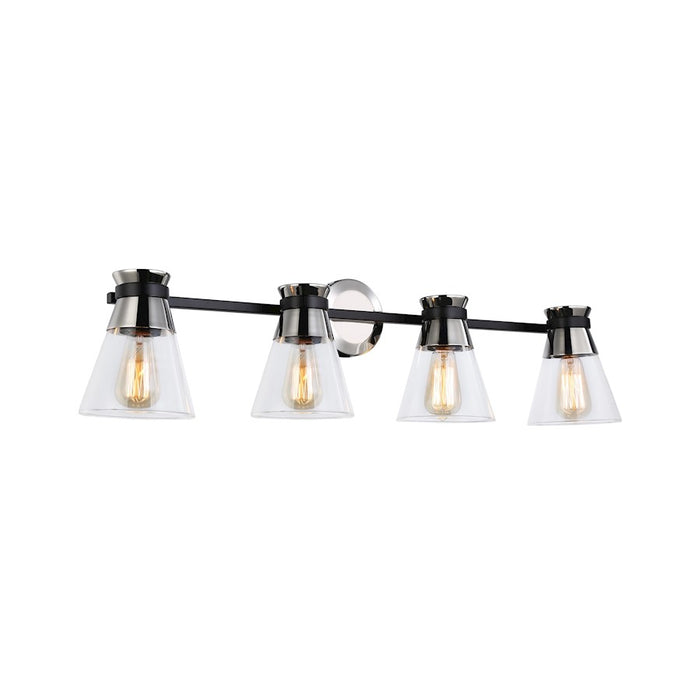 Artcraft Kanata 4-Light Vanity Light, Black