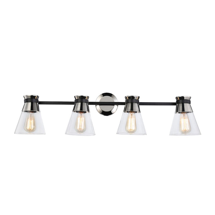 Artcraft Kanata 4-Light Vanity Light, Black