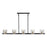 Artcraft Salinas 5-Light Island Light, Black And Brass