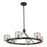 Artcraft Salinas 6-Light Chandelier, Black And Brass