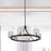 Artcraft Salinas 6-Light Chandelier, Black And Brass