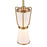 Artcraft Layla 1 Light Pendant, Brushed Brass/White