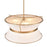 Artcraft Layla 23.5" Diameter 6 Lt Chandelier, Brushed Brass/White