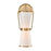 Artcraft Layla 1 Light Wall Sconce, Brushed Brass/White