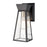 Artcraft Lucian 1 Light Wall Sconce, Black/Brushed Brass/Clear