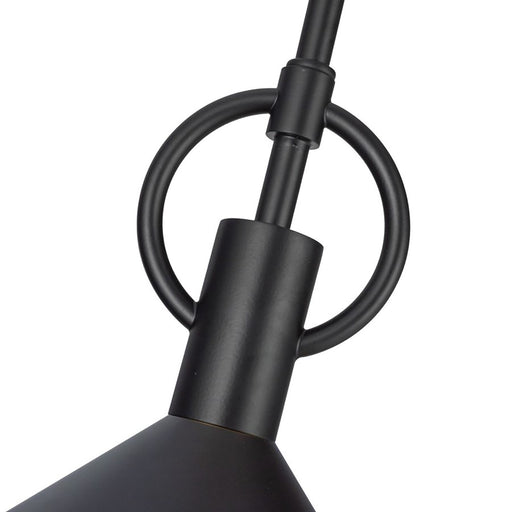 Artcraft Abruzzo 1 Light Pendant, Black/White