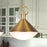 Artcraft Abruzzo 1 Light Pendant, Brass/White