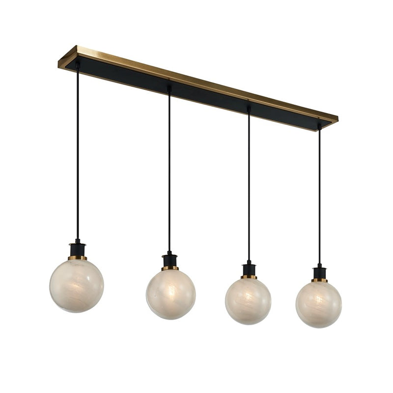 Artcraft Gem 4 Light Island Light, Black/Clear
