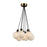 Artcraft Gem 7 Light Chandelier, Black/Clear - AC11877SW