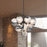 Artcraft Bolla 13 Light Chandelier, Black/White