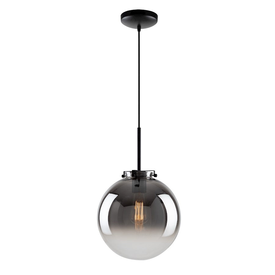 Artcraft Orsa 1 Light 10" Pendant, Ombre Black/Ombre - AC11900BK