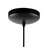 Artcraft Orsa 1 Light 10" Pendant, Ombre Black/Ombre