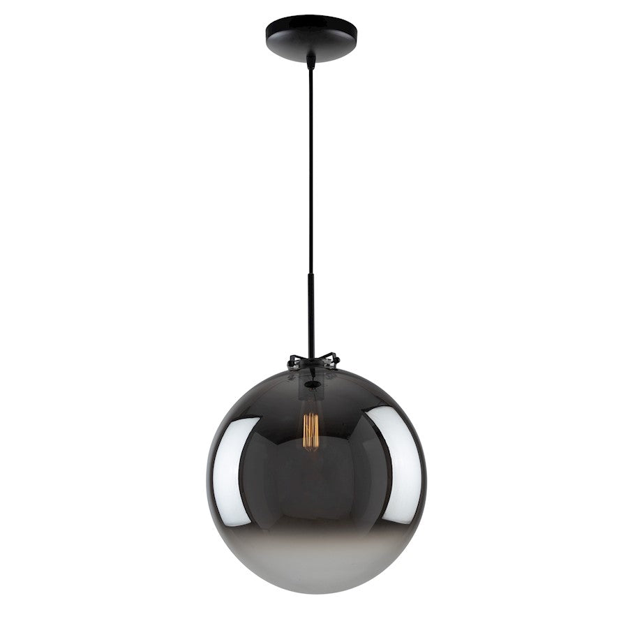 Artcraft Orsa 1 Light 14" Pendant, Ombre Black/Ombre - AC11901BK