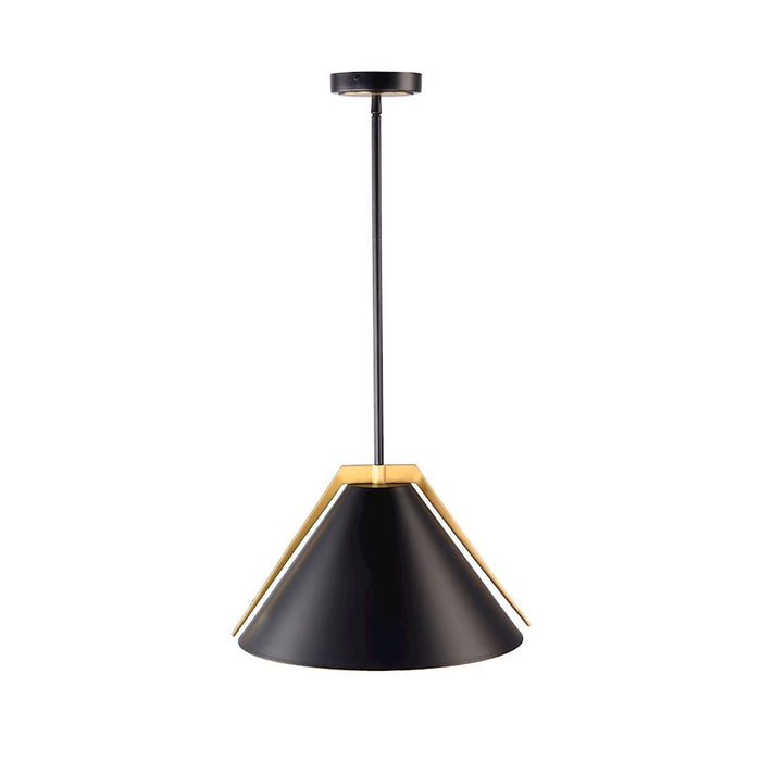 Artcraft Baltic 1 Light Pendant, Black/Black