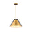 Artcraft Baltic 1 Light Pendant, Brass/Brushed Brass