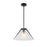 Artcraft Baltic 1 Light Pendant, Black/Semi-Clear - AC11911BK