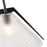 Artcraft Baltic 1 Light Pendant, Black/Semi-Clear