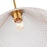 Artcraft Baltic 1 Light Pendant, Brass/Semi-Clear