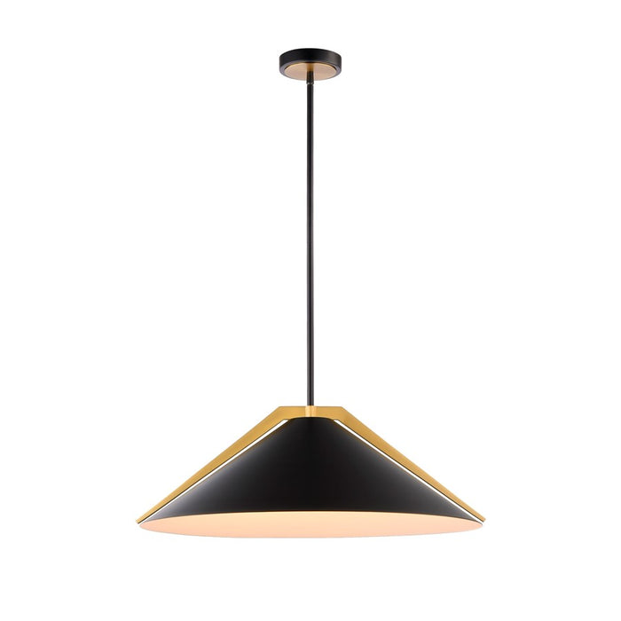 Artcraft Baltic 3 Light Pendant, Black/Black