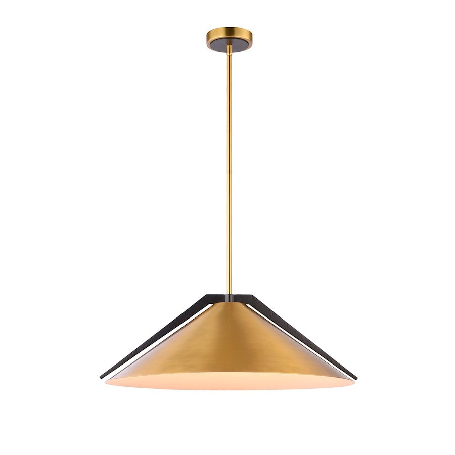 Artcraft Baltic 3 Light Pendant, Brass/Brushed Brass - AC11914BR