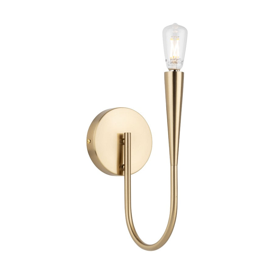 Artcraft Bronte 2 Light Wall Sconce, Brass