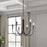 Artcraft Bronte 6 Light Chandelier, Black