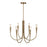 Artcraft Bronte 6 Light Chandelier, Brass/ - AC11926BR