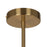 Artcraft Bronte 6 Light Chandelier, Brass