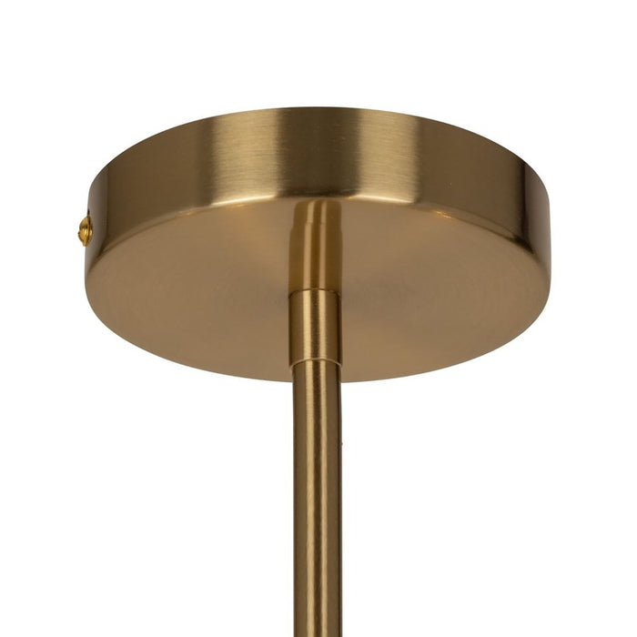 Artcraft Bronte 6 Light Chandelier, Brass