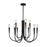 Artcraft Bronte 9 Light Chandelier, Black