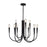 Artcraft Bronte 9 Light Chandelier, Black/ - AC11929BK