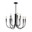 Artcraft Bronte 9 Light Chandelier, Black