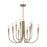 Artcraft Bronte 9 Light Chandelier, Brass