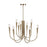 Artcraft Bronte 9 Light Chandelier, Brass