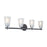 Artcraft Essex 4 Light Bathroom Vanity, Black/Clear