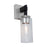 Artcraft Arlington 1 Light Bathroom Sconce, Satin Nickel/Clear